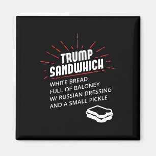 Trump Sandwich Wit Brood Vol Loney Russische D Magneet