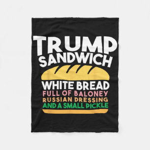 Trump Sandwich Witbrood Vol Loney Russiche Dressin Fleece Deken