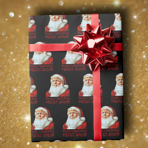 Trump Santa Claus   Maak kerst weer geweldig Cadeaupapier