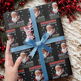 Trump Santa Claus Make Christmas Great Again Cadeaupapier