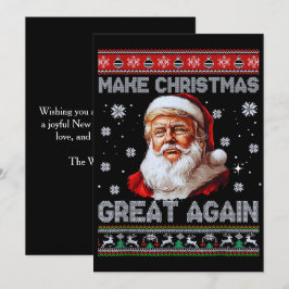 Trump Santa Claus Make Christmas Great Again Feestdagenkaart