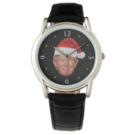 Trump Santa Hat: Patriottisch kerstontwerp Horloge