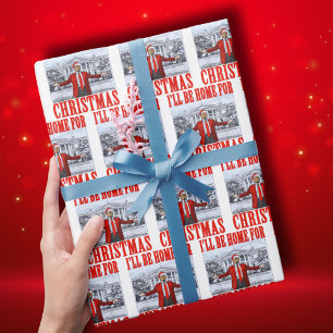 Trump Santa Hat   Trump, ik ben thuis voor Kerstmi Cadeaupapier