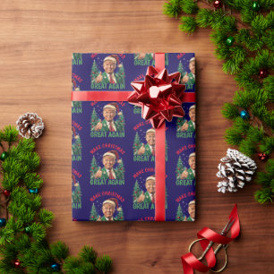 Trump Santa Hat   Trump maakt kerst weer geweldig Cadeaupapier