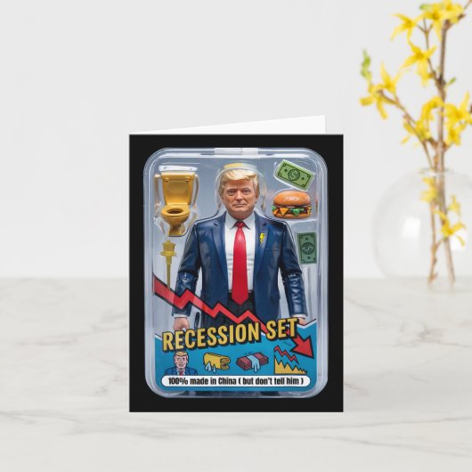 Trump Satire overleefde recessie Box Set Action Fi Kaart (Gele Bloem)