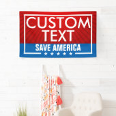 Trump Save America Flag Banner (Insitu)