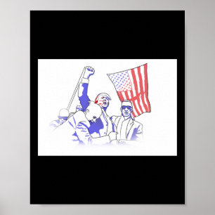 Trump schoot op 2024 poster