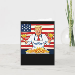 Trump serveert frietjes van McDonalds Kaart