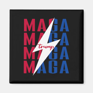 Trump Shirt Vlag Stijl Poster Mega 2024 Magneet