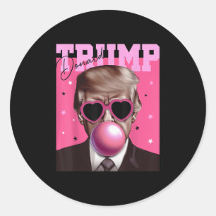 Trump Shirt voor kinderen Mannen Vrouwen Donald Tr Ronde Sticker