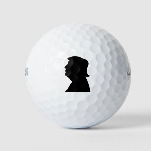 Trump Silhouet populair Golfballen (Voorkant)