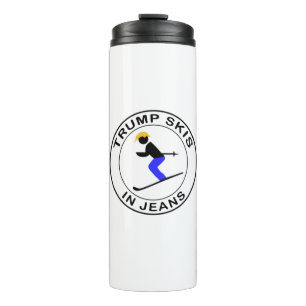 Trump Skiët in Jeans Thermosbeker