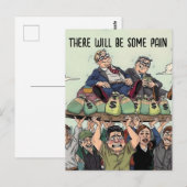 Trump slaat wat pijn briefkaart (Voorkant / Achterkant)