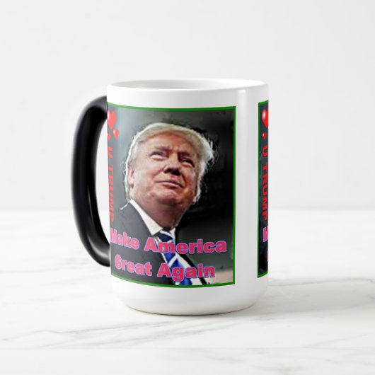 Trump Slogans Morpher Mug (Devant gauche)