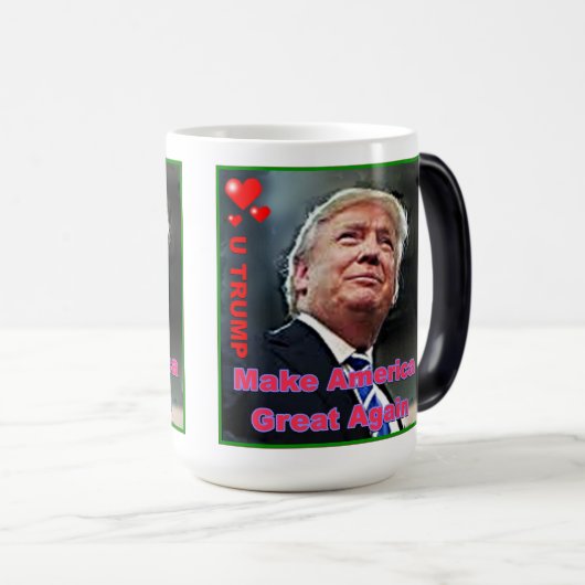 Trump Slogans Morpher Mug (Devant droit)