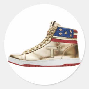 Trump Sneakers / nooit hoge Topjes inleveren Ronde Sticker