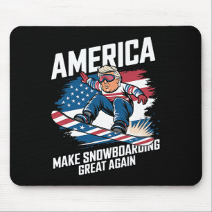 Trump Snowboard Usa - Maak Snowboarden Groot Opnie Muismat