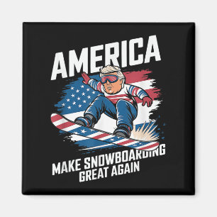Trump Snowboard VS - Maak snowboarden weer geweldi Magneet