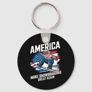 Trump Snowboard VS - Maak snowboarden weer geweldi Sleutelhanger