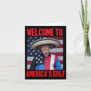 Trump Sombrero welkom in de Golf van Mexico Kaart