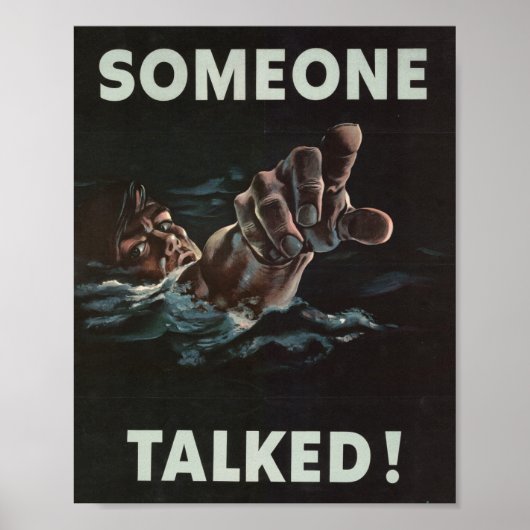 TRUMP Someone Talked World War 2 POSTER (Devant)