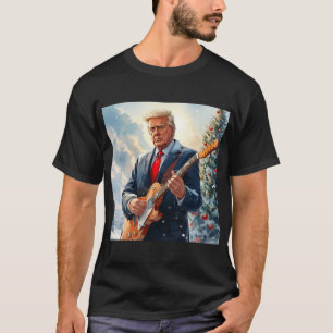 Trump speelt gitaar bij Christmas Tree T-shirt