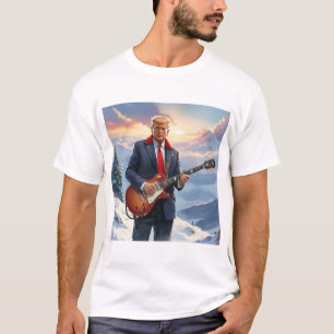 Trump speelt gitaar bij Christmas Tree T-shirt