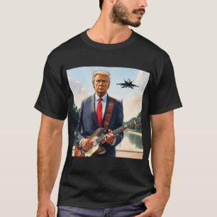 Trump speelt gitaar bij Washington Monument T-shirt