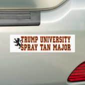 TRUMP SPRAY TAN MAJOR BUMPERSTICKER (Op auto)