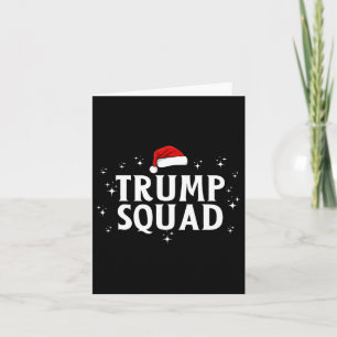 Trump Squad Trump Team Grappig Kerstfeest Trump Kaart