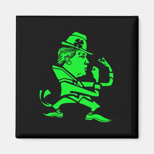 Trump St. Paddy's Grappige Trump St Patrick's Day Magneet (Voorkant)