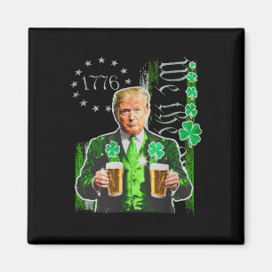 Trump St Patrick Dag Wij Het Volk Vs Vlag Shamroc Magneet