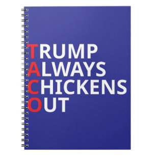 Trump steekt altijd kippen uit notitieboek