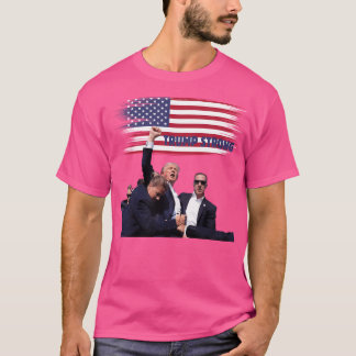 Trump steekt vuist in de lucht t-shirt