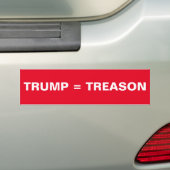 TRUMP = STICKER DE TAMPON DU TRÉSOR (En voiture)