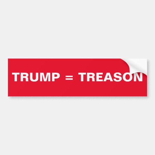 TRUMP = STICKER DE TAMPON DU TRÉSOR (Devant)