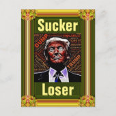 Trump Sucker/Loser-ansichtkaart Briefkaart (Voorkant)