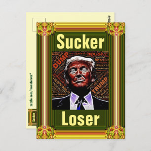 Trump Sucker/Loser Briefkaart