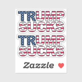 "Trump Sucks" Amerikaanse vlag stijl sticker