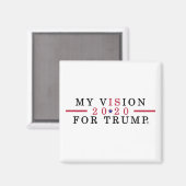 Trump Supporter 2020 Square Refkoelkast Magnet Magneet (Voorkant / Achterkant)