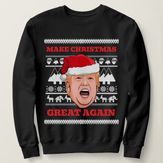 Trump Sweat de Noël Rendre Noël super (Design devant)