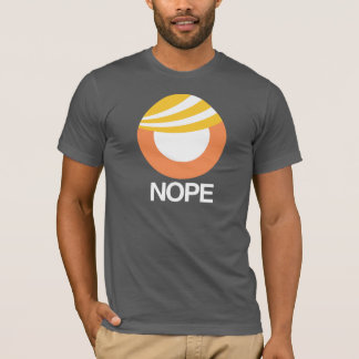 TRUMP SYMBOL - NOPE — Anti-Trump Design - White T-shirt