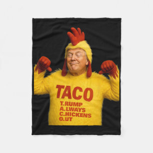 Trump Taco Trump Piept Altijd Fleece Deken