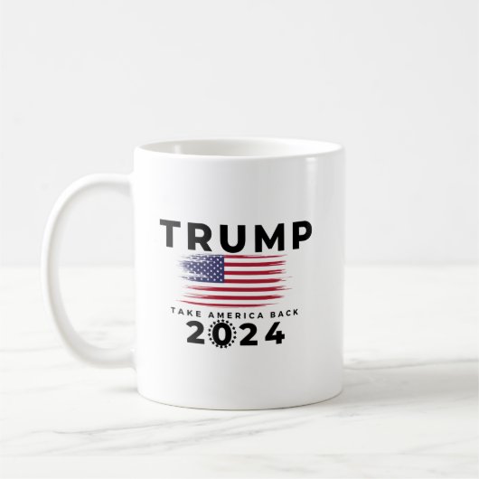 Trump Take America Terug 2024 Koffiemok (Links)
