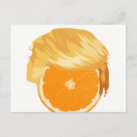 Trump Tangerine Briefkaart (Voorkant)