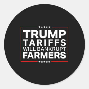 Trump-tarieven zullen failliet gaan bij protesten ronde sticker