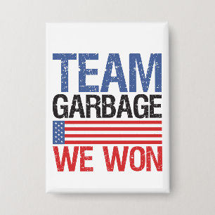Trump - Team Afval We Won Button