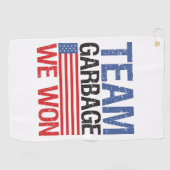 Trump - Team Garbage We hebben gewonnen Golfhanddoek (Horizontaal)