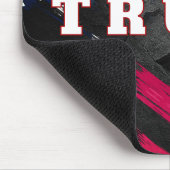 Trump-tekst op Amerikaanse vlag met Bald Eagle Muismat (Hoek)