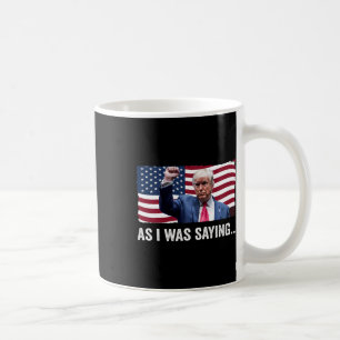 Trump terwijl ik Trump zijn speech Gezegde Trump V Koffiemok
